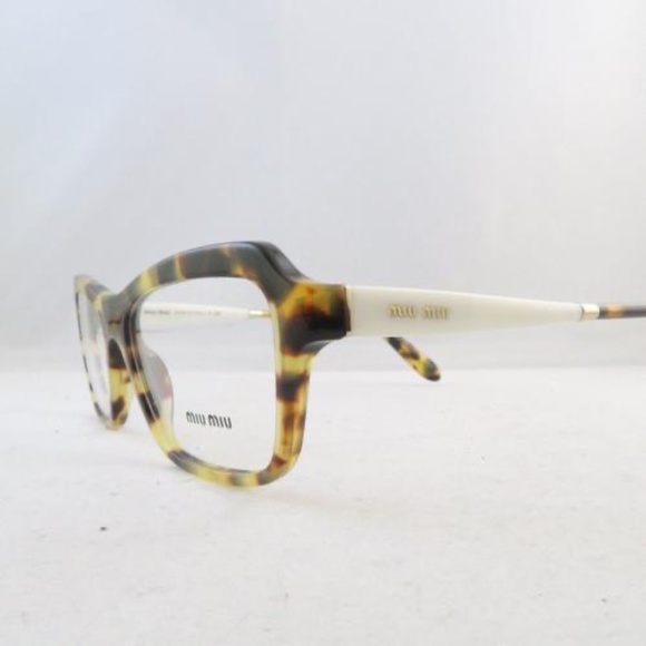 New Miu Miu Authentic Eyeglasses VMU 02N 7S0-1O1 140mm Havana Rx 52